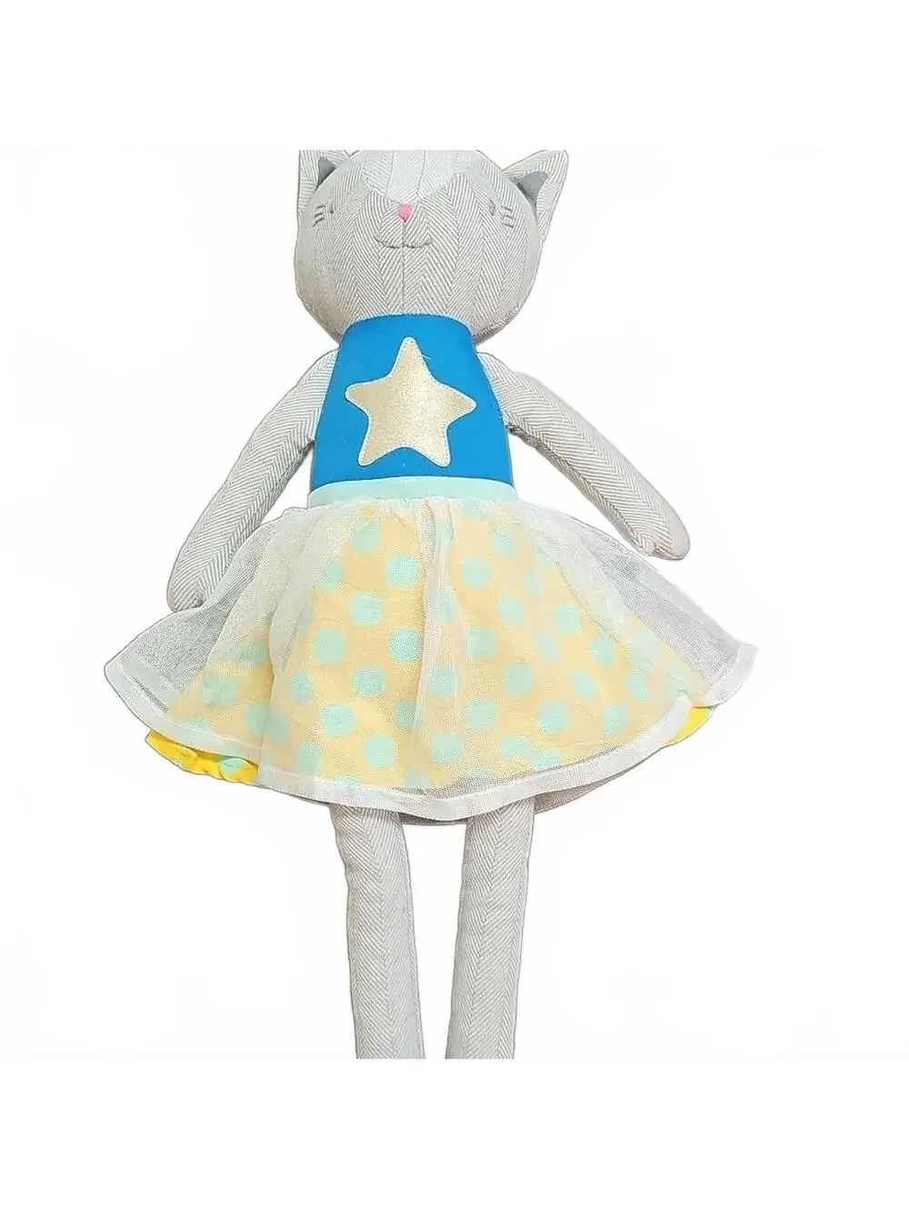 Pillowfort Dancing Ballerina Kitty Cat Tutu Dancing Stuffed Animal Plush 19